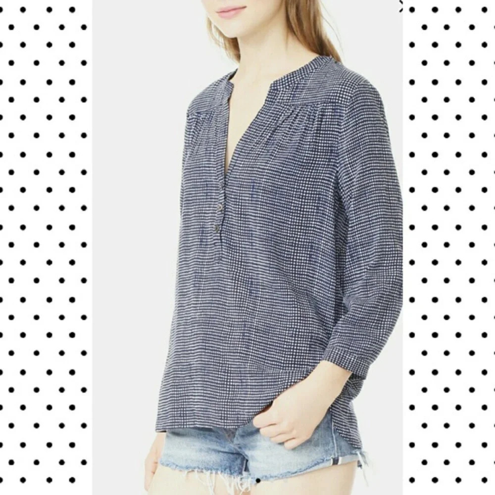 Soft Joie Polka Dot Popover Size XS EUC